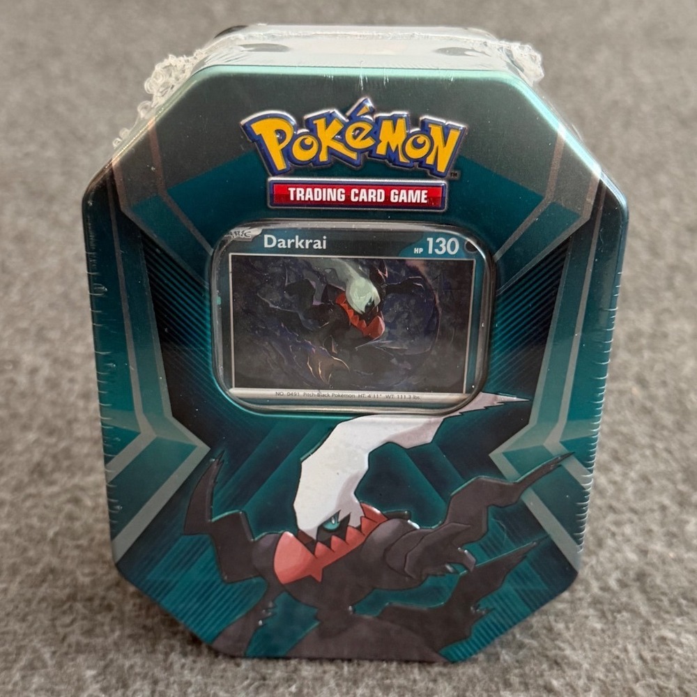 Pokemon TCG Triple Whammy Tin Darkrai Sableye Spiritomb 3 Booster Packs Sealed
